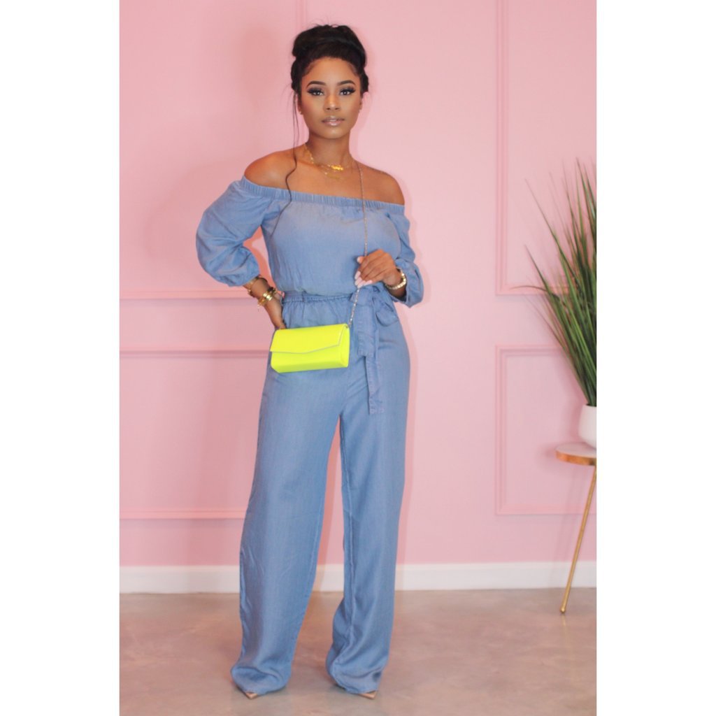 Denim and Diamonds Jumpsuit Light blue 2