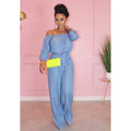 Denim and Diamonds Jumpsuit Light blue