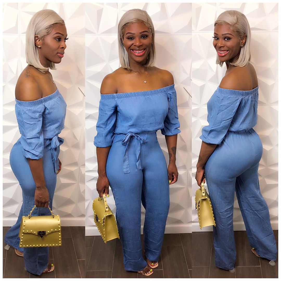 Denim and Diamonds Jumpsuit Light blue 3